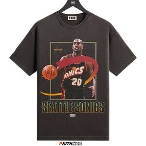 Kith for NBA All-Star Seattle SuperSonics Gary Payton Vintage Tee • Black • 2026